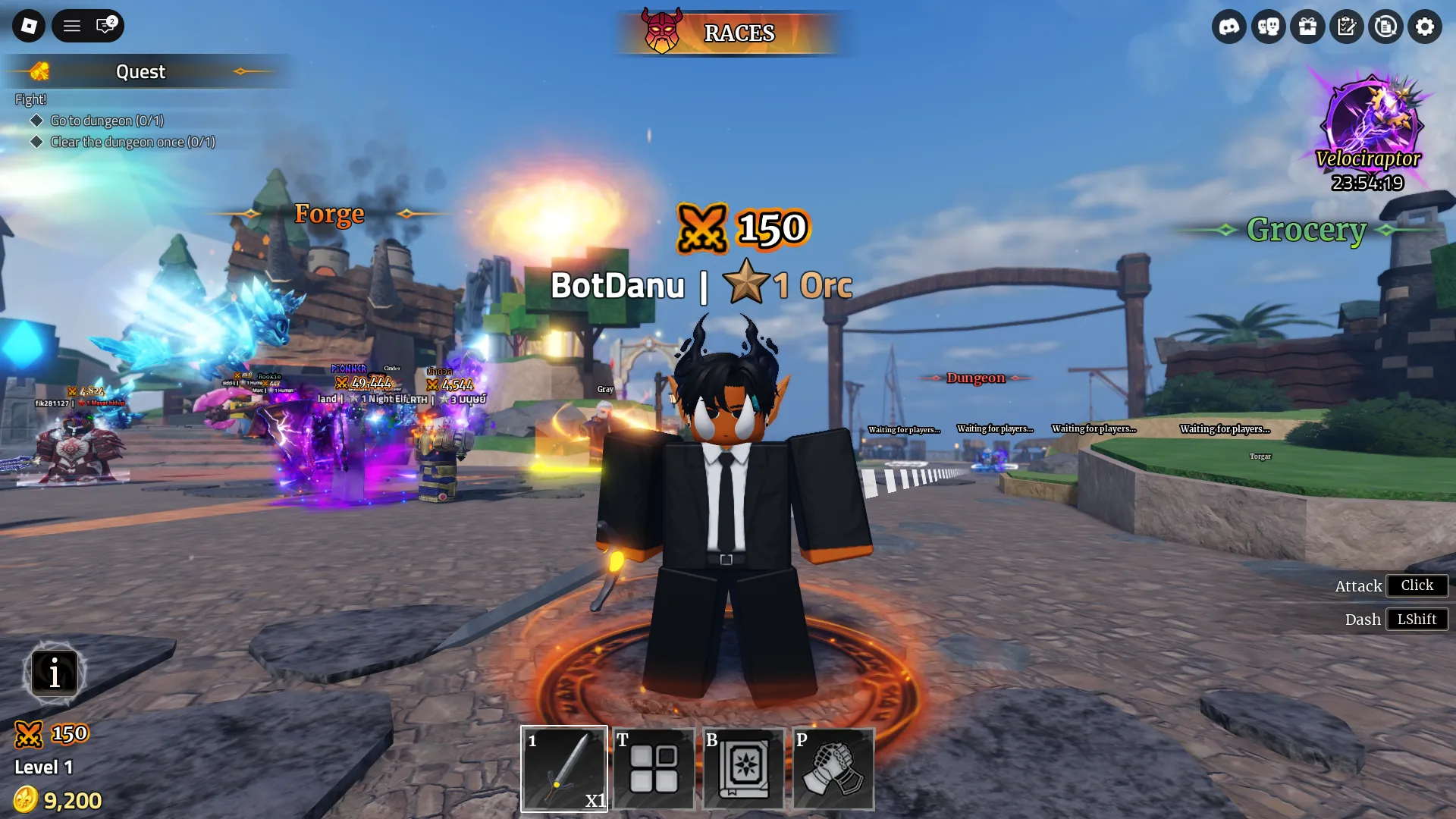 Iron Soul: Dungeon เมืองฮับพร้อม Forge และอาคารของชำ